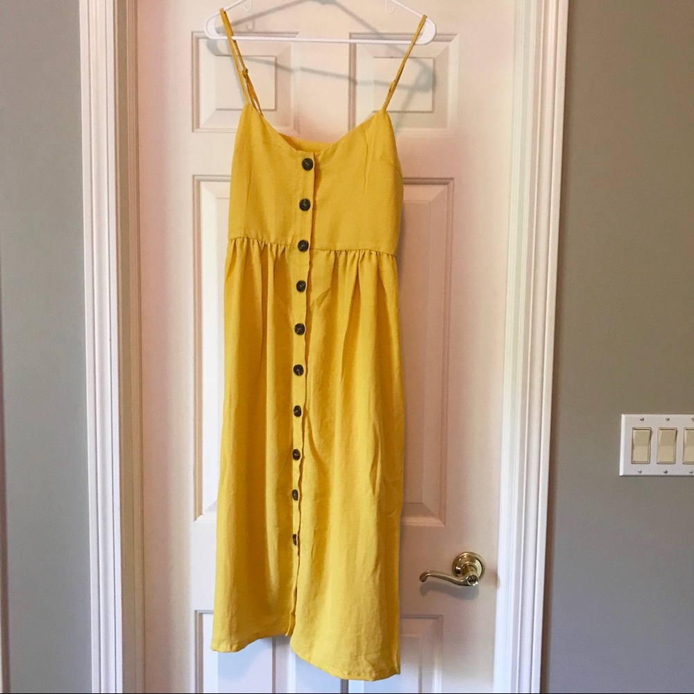 Yellow Midi Dress | Never Been Worn